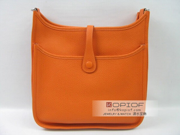 エルメス エヴリン スーパーコピーPM トリヨンクレマンス オレンジ(シルバー金具) her130